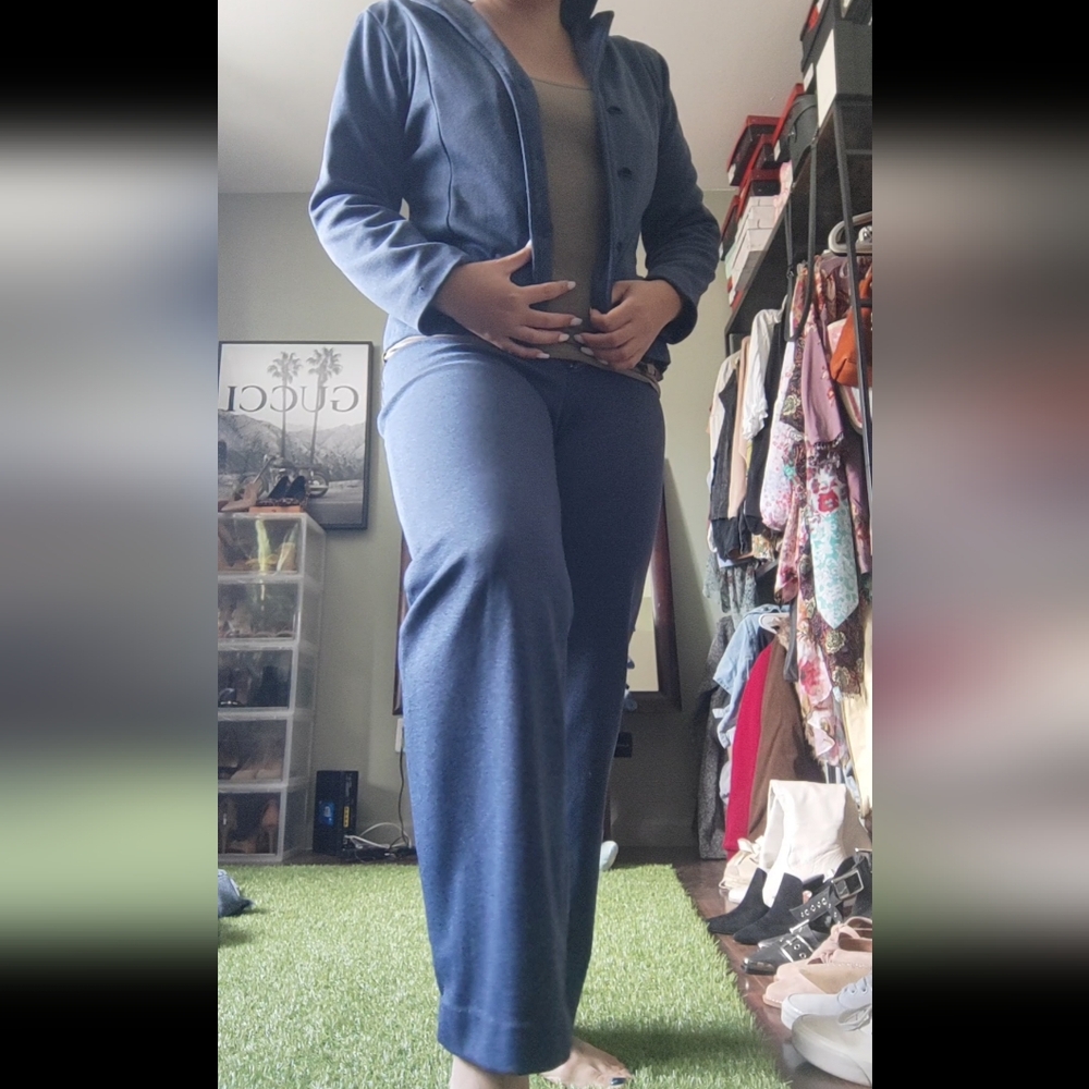 Blue Soft Blazer & Pant Suit